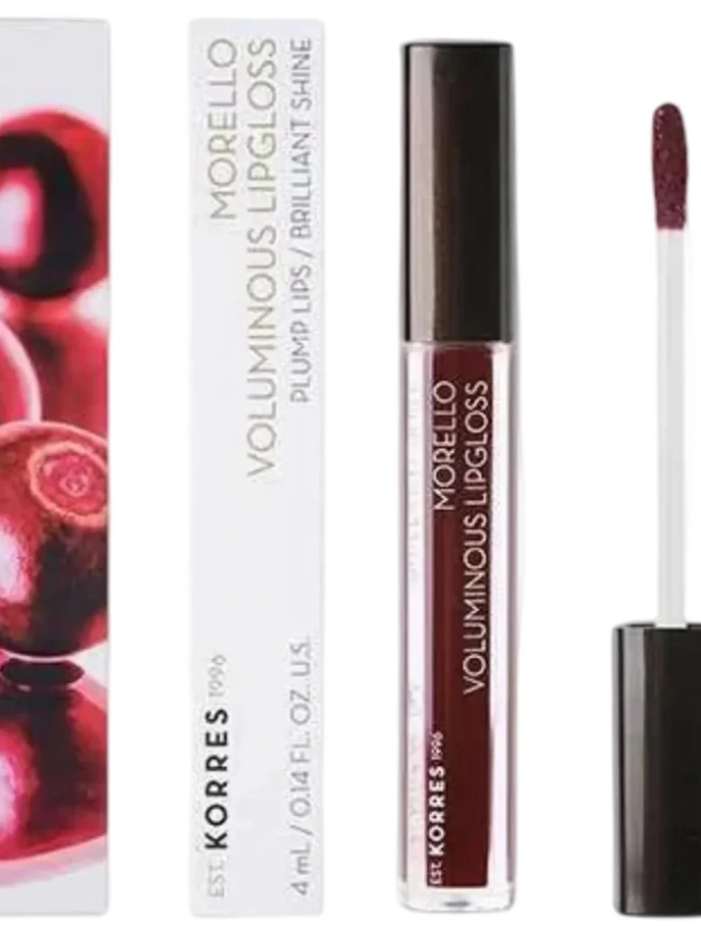 Korres Morello Voluminous Lipgloss Bloody Cherry 58 Plumping & Brilliant Shine